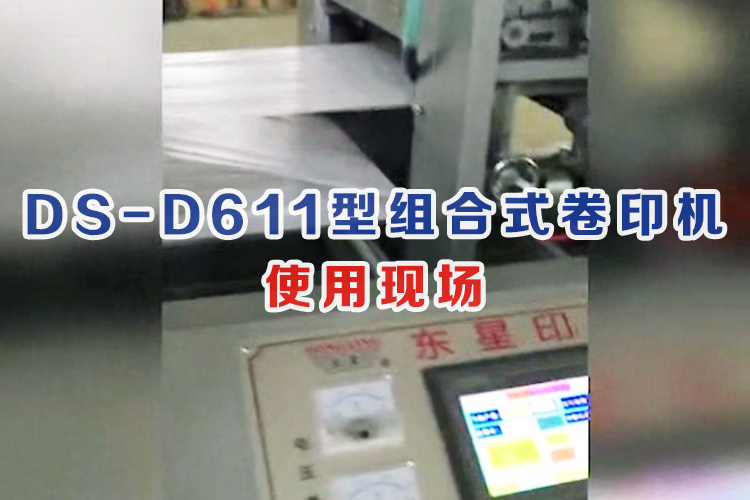 DS-D611 combined woven bag printing machine, on-site
